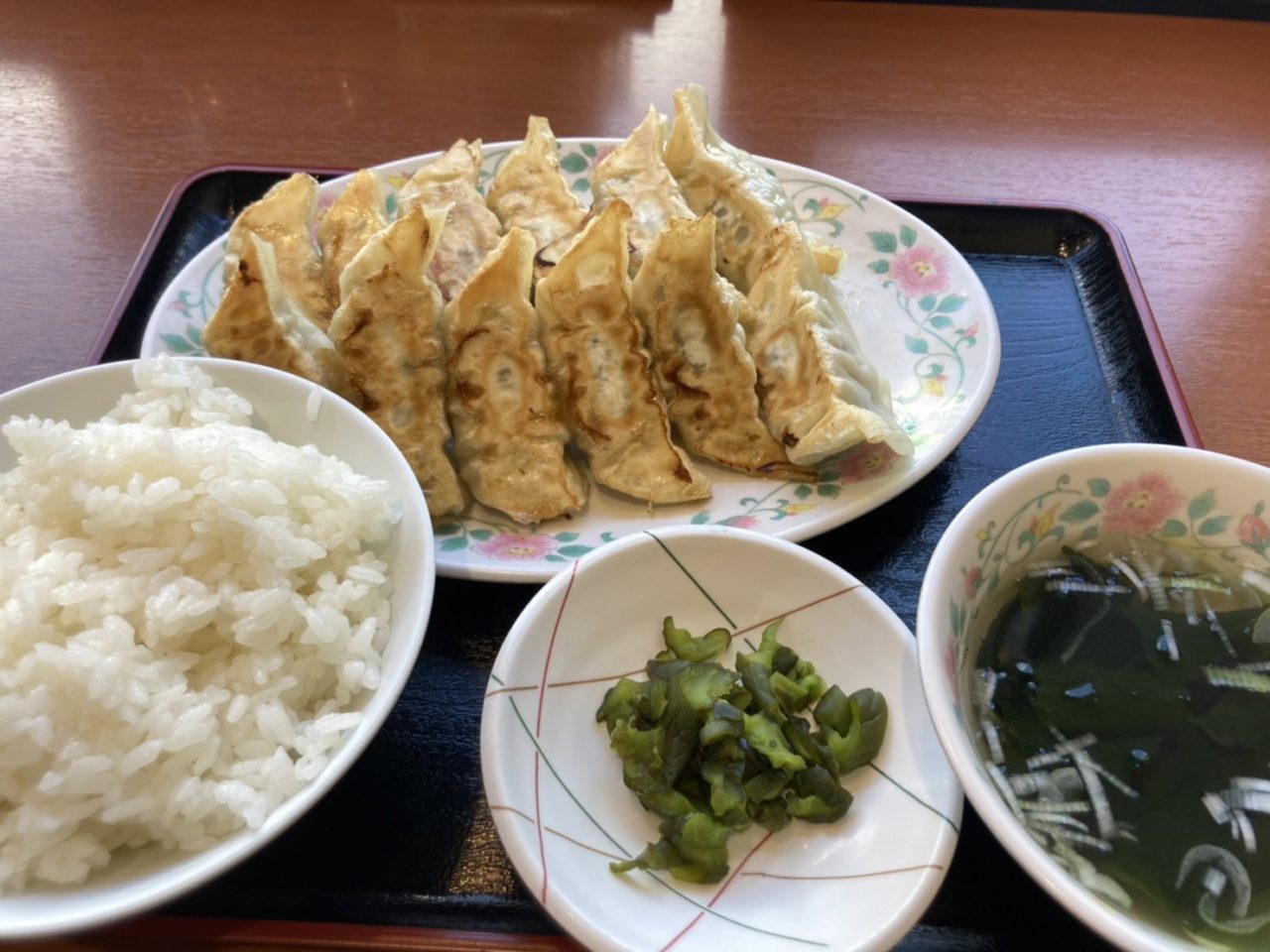 お昼に食べた餃子の画像です。